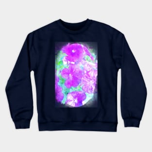 Watercolor Petunias Crewneck Sweatshirt